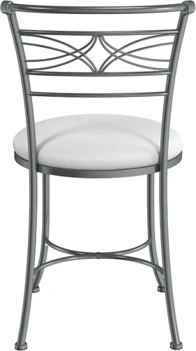 Vista 11 de Hillsdale Furniture Dutton - Taburete de tocador, cromado