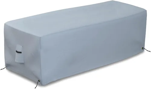 Vista 8 de Covers & All Cubierta rectangular para hoguera, hecha de tela de poliéster de 18 onzas con propiedades impermeables y resistentes a los rayos UV