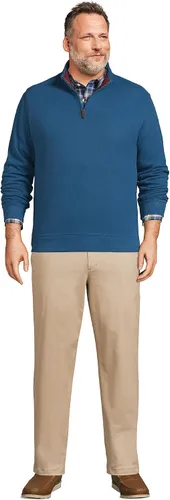 Vista 3 de Lands' End Bedford - Suéter acanalado con 14 de cremallera para hombre.