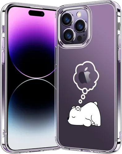 Vista 10 de bicol Funda para iPhone 14 con diseños claros y modernos para mujeres y niñas, [con protector de pantalla] ajuste delgado, a prueba de golpes, funda