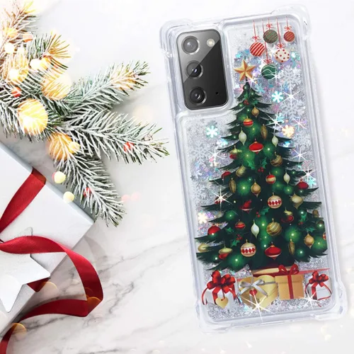 Vista 8 de Funda para Galaxy Note 20, con purpurina flotante líquida y suave, cojín de TPU suave de lujo, a la moda, linda funda para Samsung Galaxy Note 20