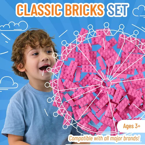 Vista 2 de Strictly Briks - Classic Briks - Kit de iniciación de construcción 100 % compatible con todas las principales marcas de bloques