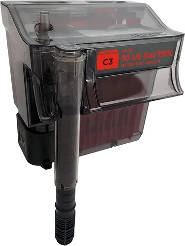 Vista 6 de Fluval C2 Power Filter, filtro de tanque de peces para acuarios de hasta 30 galones.