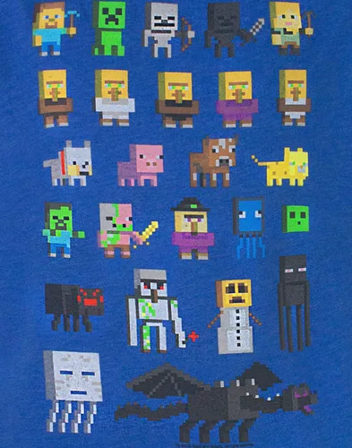 Vista 2 de Minecraft Camiseta para niños Sprites de manga corta para niños