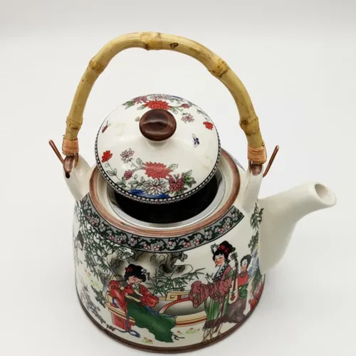 Vista 9 de STOBOK 3 piezas de mango de tetera de ratán, mango de tetera japonesa con cable, repuesto para tetera china, olla de cerámica, ollas de té