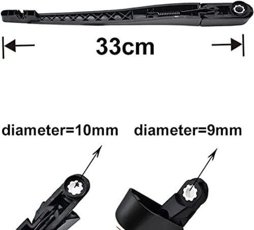 Vista 5 de Rear wiper blade and wiper arm 14" for Opel for Zafira B MK2 2005-2010 2011 2012 2013 2014 car rear wiper