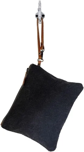 Vista 5 de Myra Bag Hope Pouch Upcycled Algodón & Cuero S-2914, Varios
