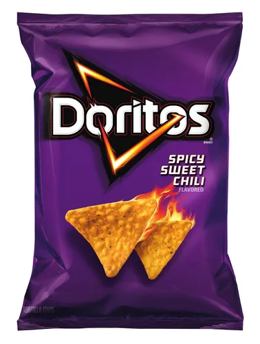 Vista 5 de Doritos Chips de tortilla saborizados, nacho picante, 42 onzas (paquete de 4)