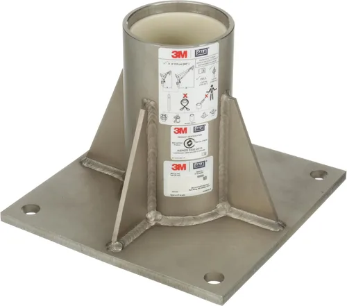 Vista 5 de 3M DBI-SALA 8000096 Base de montaje en piso para espacio confinado Acero inoxidable