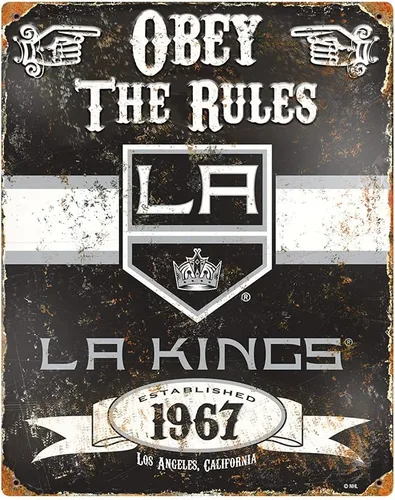 Vista 2 de Party Animal Letrero vintage de Boston Bruins de metal en relieve de la NHL