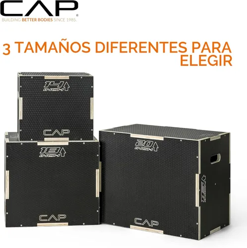 Vista 5 de CAP Barbell Caja pliométrica 3 en 1 Múltiples estilos y tamaños