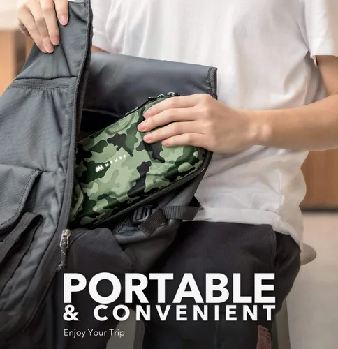 Vista 6 de Mumba Funda de transporte para Nintendo Switch OLED y Nintendo Switch, funda protectora de lujo para consola Nintendo Switch y accesorios doble