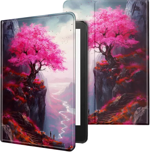 Vista 40 de Funda para tablet Kindle Fire 7 2019/2017 lanzamiento 9ª/7ª generación 7 pulgadas, ligera, protectora de piel sintética, cubierta inteligente