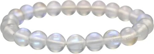 Vista 50 de Amazing Gemstone Crystal Bracelet for Women Men's Gifts - Protection Healing Crystal Bracelet - 8mm Gemstone Beaded Stretchable Bracelet Pulseras