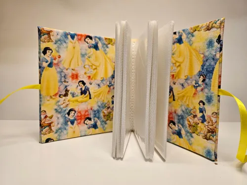 Vista 4 de Álbum de fotos de Blancanieves - Álbum de fotos de princesa - ¡Regalo perfecto! Con capacidad para 100 fotos de 10,1 cm x 15,2 cm - Hecho a mano