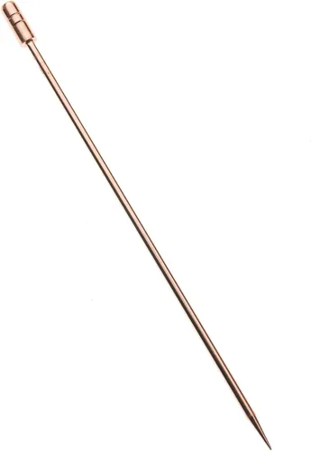 Vista 24 de Barfly Púas de cóctel, nudo de bambú, chapado en cobre, juego de 12