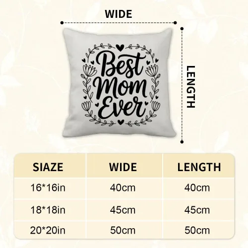 Vista 2 de Valentines Day Gifts for Mom Birthday Accent Pillow Covers 16X16 Best Mom Presents Mama Mommy Gift Mama Bear Gifts Pillow Cases Home Decor Bedroom