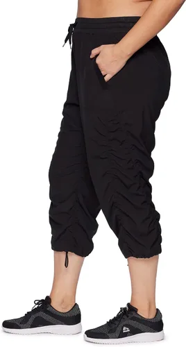 Vista 10 de RBX Pantalón capri tejido ligero con cordón para mujer, talla grande