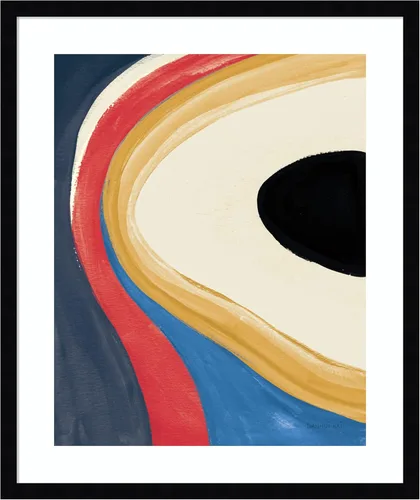 Vista 14 de Amanti Art Framed Wall Art Print 21x17 In the Groove II Retro by Danhui Nai, Abstract Wall Art, Modern Contemporary Decor, Small Poster Painting