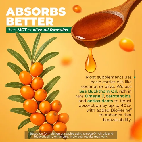 Vista 5 de MoxyVites Vitamina D3 K2 5000 UI – Alta absorción D3 + K2 MK-7 con aceite de espino cerval de mar y omega-7 – Apoyo óseo, corazón e inmunológico