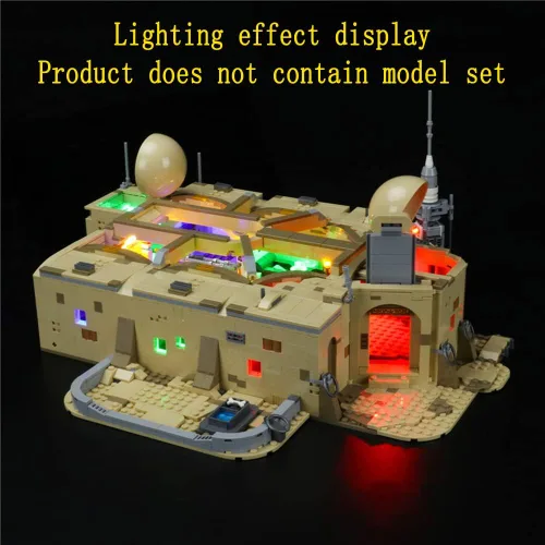 Vista 6 de GEAMENT Kit de luces LED compatible con LEGO Mos Eisley Cantina - Juego de iluminación para modelo de construcción 75290