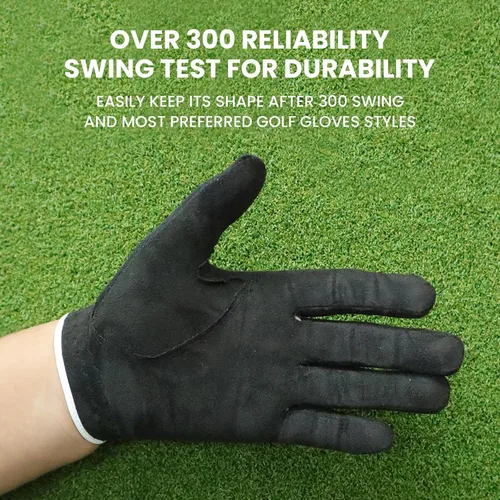 Vista 7 de FINGER TEN - Guantes de golf para hombre, agarre para lluvia, mano izquierda para diestros, 1 unidad, ajuste duradero para clima cálido, húmedo