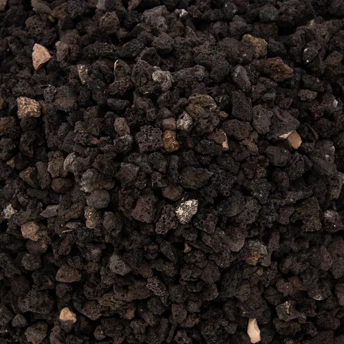 Vista 4 de Aditivo de suelo de roca de lava negra de 18 libras para cactus suculentas, piedras de roca volcánica para plantas