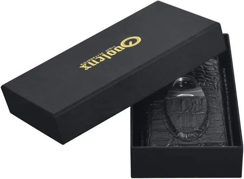 Vista 6 de Funda de cuero para cigarros, humidor de cigarros portátil de 3 dedos, funda para cigarrillos, tubo de cigarros de viaje con cortador de acero