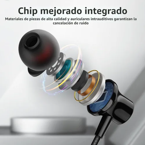 Vista 5 de Auriculares con Cable para Laptop PC Chromebook Aislamiento de Ruido Auriculares con Conector de Audio de 3.5mm Micrófono HiFi Estéreo Llamadas