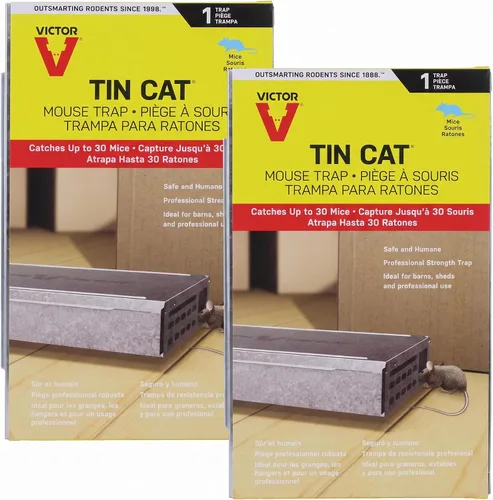 Vista 8 de Victor Tin CAT Humane trampa para ratones, no los mata, solo los atrapa – M310., Multicolor