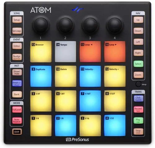 Vista 6 de PreSonus AudioBox 96 - Kit de interfaz de audio con software Studio One Artist, controlador de almohadilla de producción Atom Midi, monitores