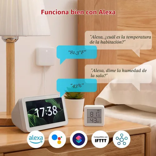 Vista 5 de SwitchBot Termómetro higrómetro inteligente, higrómetro medidor de humedad interior, sensor de punto de rocío/VPD/humedad absoluta, monitor
