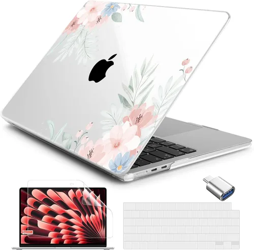 Vista 23 de Batianda AstroGrid - Funda para MacBook Air de 13.6" M2-M5 Chip, Galaxy Líneas abstractas