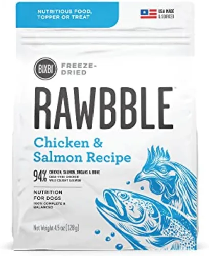 Vista 10 de BIXBI Rawbble - Alimento liofilizado para perros, receta de res, 4.5 onzas, 98% de carne y órganos, sin rellenos, comida cruda para perros apta