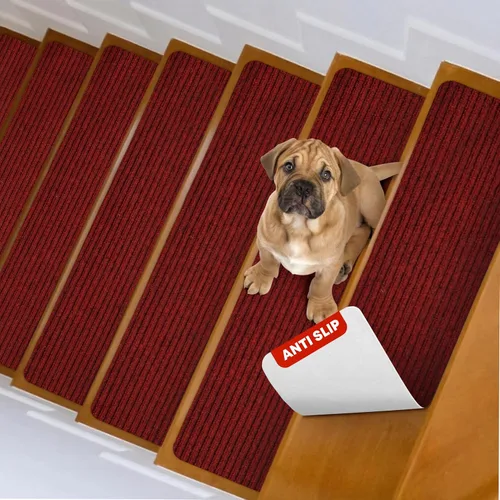 Vista 20 de MBIGM Alfombra antideslizante para peldaños de 30 x 30 pulgadas, alfombra de seguridad antideslizante y resistente al deslizamiento, color negro