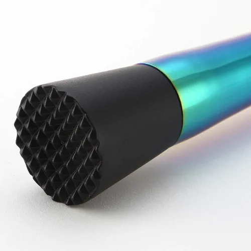 Vista 6 de YFS Muddler profesional de cóctel de acero inoxidable, herramienta de barra duradera, oro