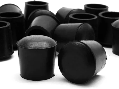 Vista 12 de Piutouyar Fundas redondas de goma de PVC para muebles, protectores de patas de silla de mesa de 0.984 in/1 pulgada, tapa de extremo antideslizante