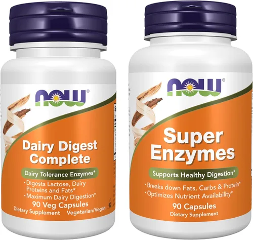 Vista 9 de Suplementos NOW, Super Enzymes, Formulado con Bromelina, Bilis de Buey, Pancreatina y Papaína, Super Enzymes, 90 Cápsulas