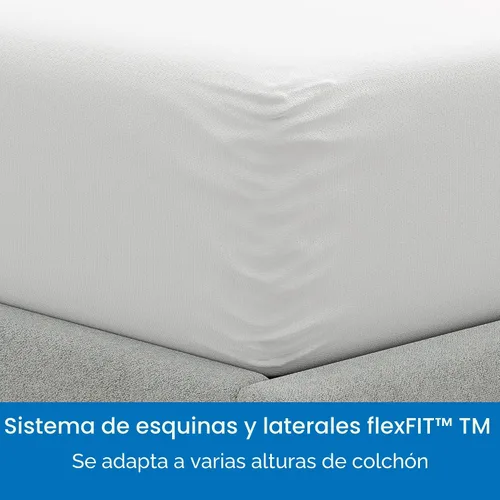 Vista 6 de AllerEase Protector de colchón impermeable, Protector de colchón máximo contra las alergias, Funda de colchón individual