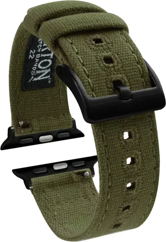 Vista 9 de BARTON WATCH BANDS - Bandas de reloj de lona compatibles con modelos de Apple Watch - 1, 2, 3, 4, 5, 6, 7, 8, 9, 10, SE, Ultra y Ultra 2 Available