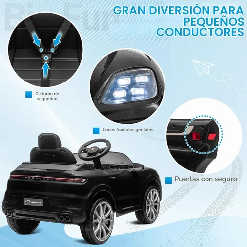 Vista 2 de Winado Porsche Cayenne - Coche eléctrico de 12 V con licencia para niños