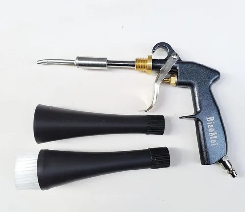 Vista 2 de Pistola de lavado de alta presión para interior de automóvil, limpieza de detalles, limpieza de detalles, pistola de lavado en seco con cepillo