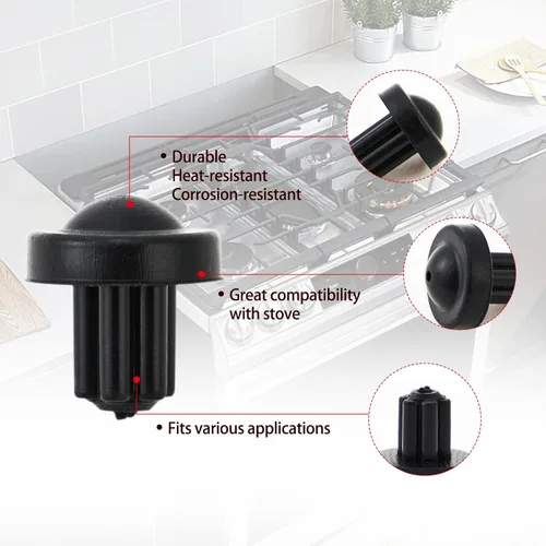 Vista 2 de 12 piezas 5304475129 Rejilla de goma de repuesto para Frigidaire Gas Range Cooktop Parts AP4499988 Frigidaire Estufa Rejilla Pies de goma Protector