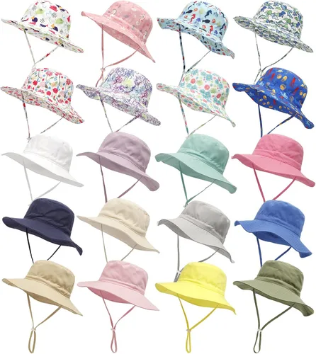 Vista 5 de EachEver Gorro de playa con protección solar UPF 50+ para bebés