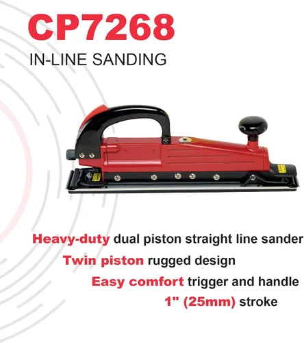 Vista 2 de Chicago Pneumatic CP7268 - Herramienta de lijadora neumática, mejoras para el hogar, herramientas de carpintería, pulidora, herramienta de lijado