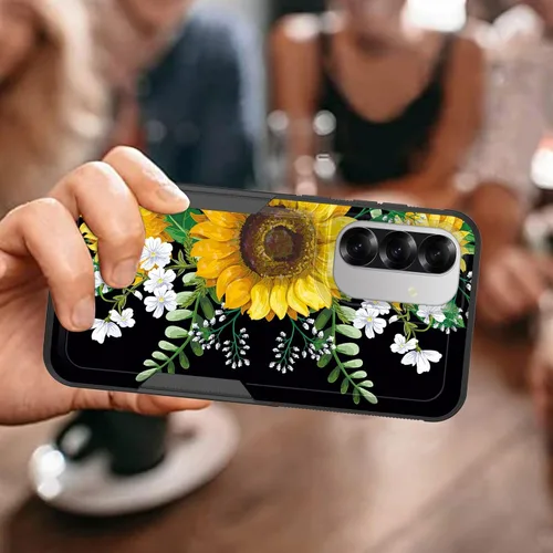 Vista 480 de Funda para Galaxy A14 5G, resistente de doble capa híbrida de policarbonato duro, goma suave, a prueba de golpes, funda protectora resistente