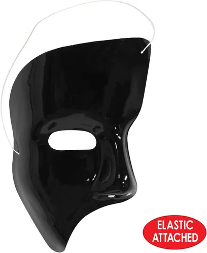 Vista 4 de Beistle 60820-BK Phantom Masks (24 unidades), color negro