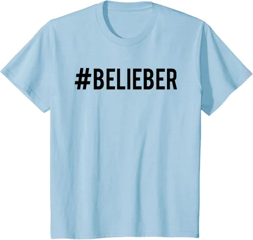 Vista 5 de Justin Bieber Camiseta oficial #Belieber Hashtag