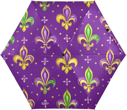 Vista 46 de Sombrilla de viaje plegable compacta con protección UV para 99% de protección UV, resistente al viento, a prueba de lluvia, pequeña sombrilla