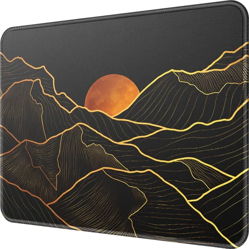 Vista 28 de Brothers Group Alfombrilla para mouse, 1 paquete Anti-Fray Stitched Edges, Premium Textured Surface, Non-Slip Rubber Base, Water and Stain